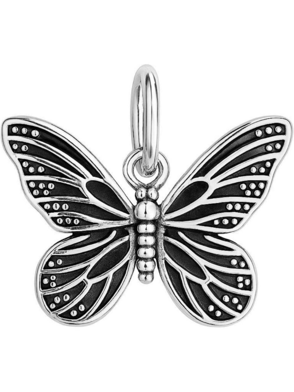 Sterling Silver Butterfly Charm Pendant for Necklace, Bracelet & Earrings - 16mm